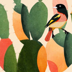 Cactus & Birds 1 Coffee Mug Gallery Image 2