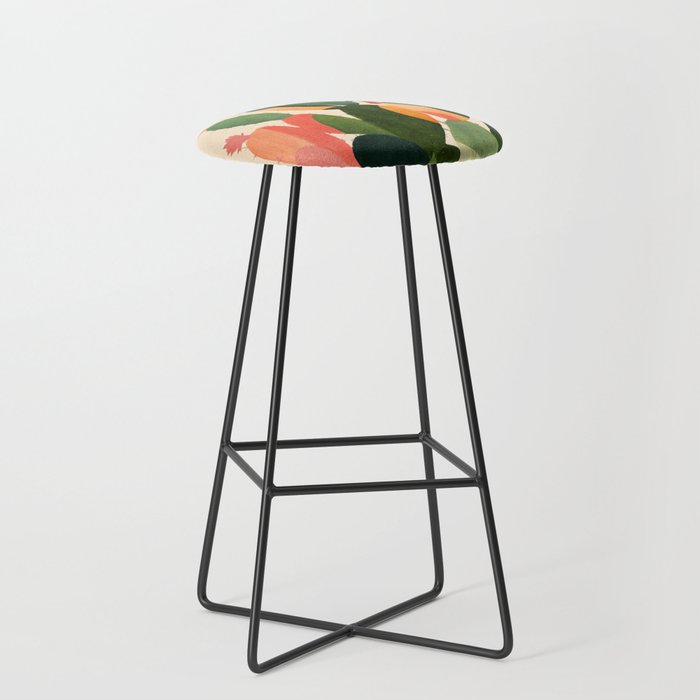 Cactus & Birds 1 Stool Gallery Image 1