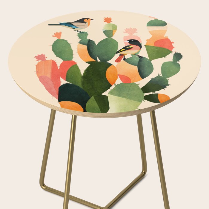 Cactus & Birds 1 Side Table Gallery Image 2
