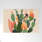 Cactus & Birds 1 Welcome Mat Gallery Image 1