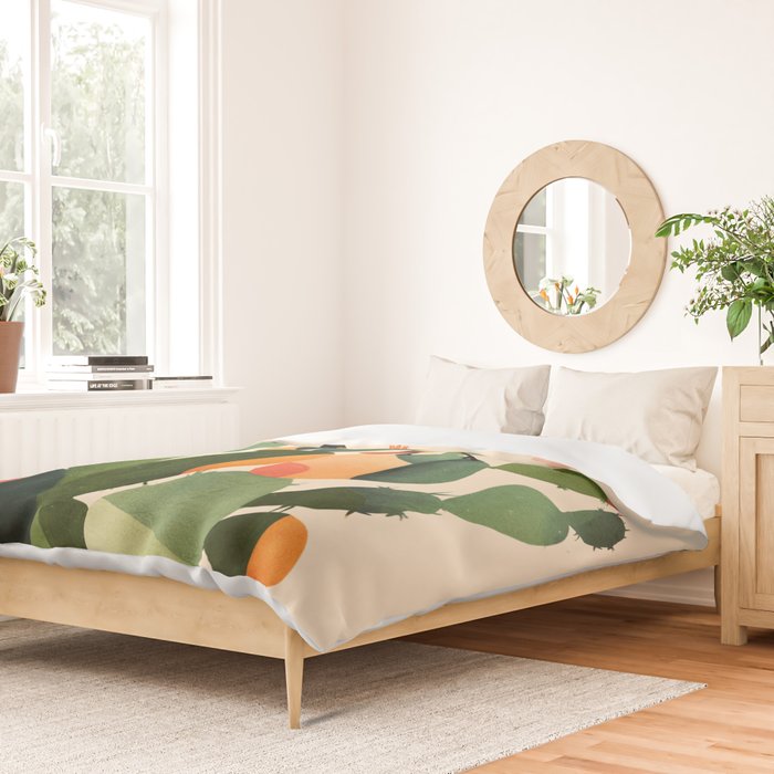 Cactus & Birds 1 Duvet Cover Gallery Image 2