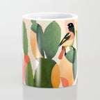 Cactus & Birds 1 Coffee Mug Gallery Image 4