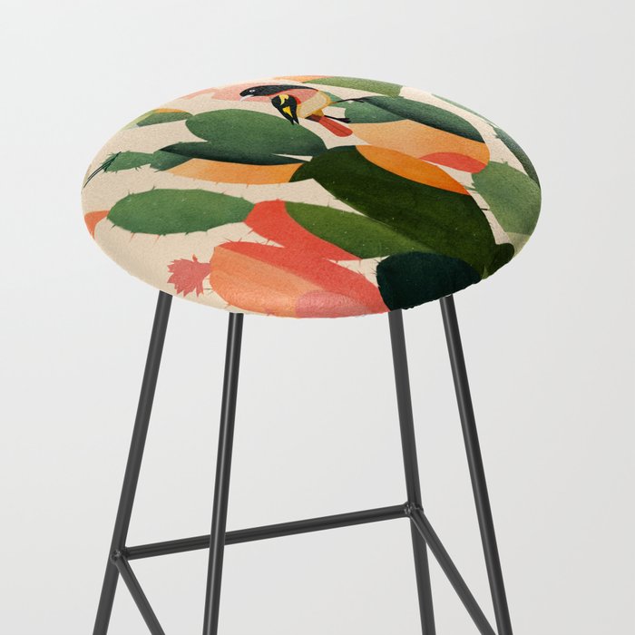 Cactus & Birds 1 Stool Gallery Image 2