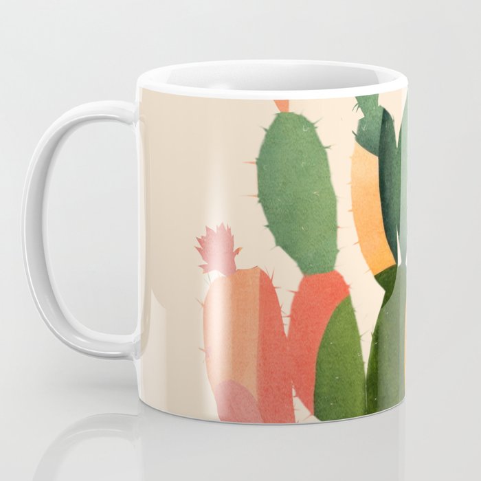 Cactus & Birds 1 Coffee Mug Gallery Image 3
