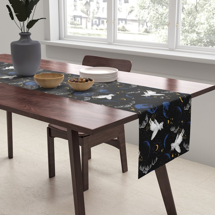 Celestial Pigs of the Night Sky A Table Runner Gallery Image 2