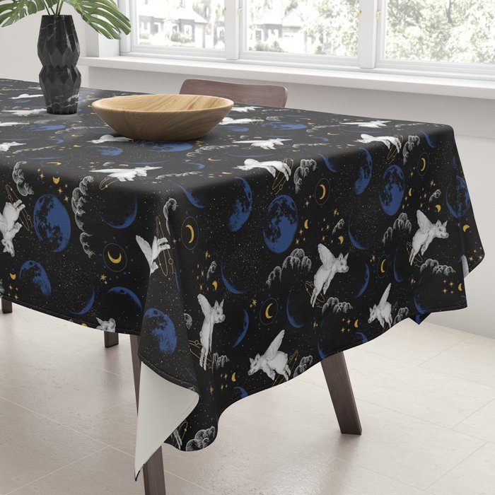 Celestial Pigs of the Night Sky A Tablecloth Gallery Image 3