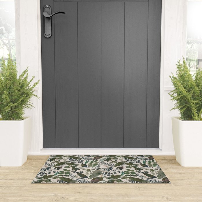 Greenish forest Welcome Mat Gallery Image 3