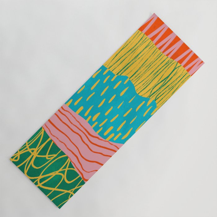 Pop Pattern Collage | PATTERN 10: The Retro Edition Yoga Mat Gallery Image 1
