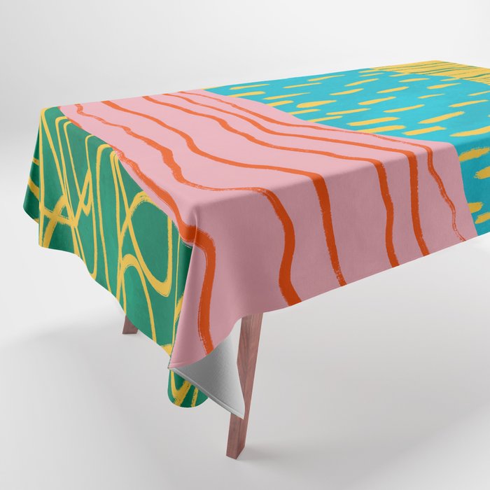 Pop Pattern Collage | PATTERN 10: The Retro Edition Tablecloth Gallery Image 1