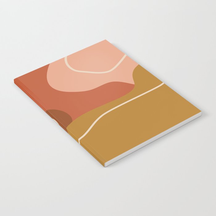 Abstract Organic Shapes in Zen Desert Color  Notebook Gallery Image 2