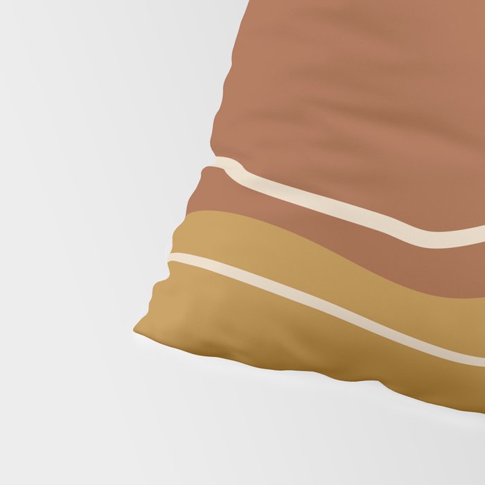 Abstract Organic Shapes in Zen Desert Color  Pillow Sham Gallery Image 4