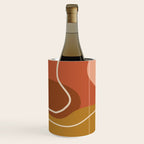 Abstract Organic Shapes in Zen Desert Color  Wine Chiller Gallery Image 1