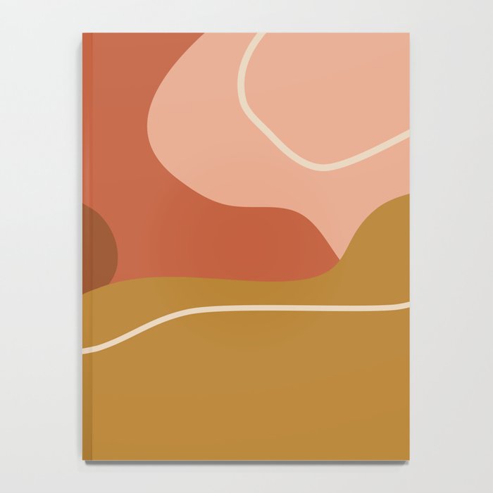 Abstract Organic Shapes in Zen Desert Color  Notebook Gallery Image 4