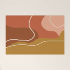 Abstract Organic Shapes in Zen Desert Color  Welcome Mat Gallery Image 1