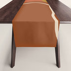 Abstract Organic Shapes in Zen Desert Color  Table Runner Gallery Image 1