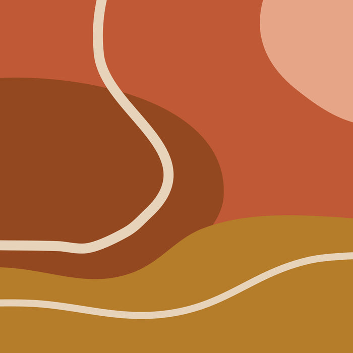 Abstract Organic Shapes in Zen Desert Color  Coffee Mug Gallery Image 2