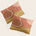 Abstract Organic Shapes in Zen Desert Color  Pillow Sham Gallery Image 3