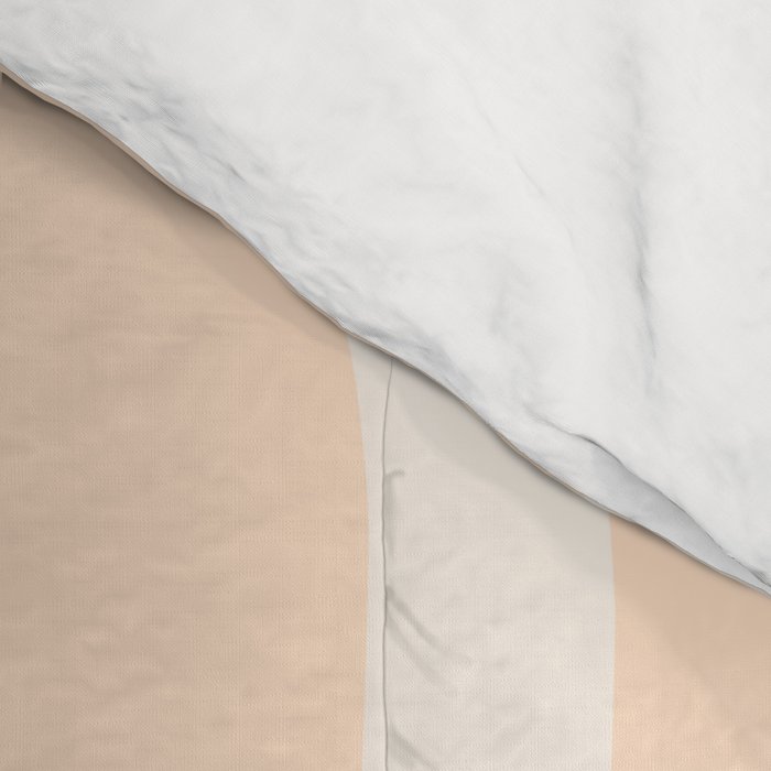 Retro Modern Liquid Swirl Abstract Pattern Square in Soft Pale Peach  Comforter Gallery Image 4