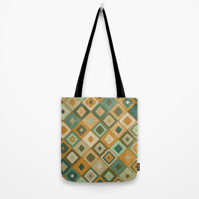 Hand-drawn Quilt #6 Tote Bag Gallery Image 2