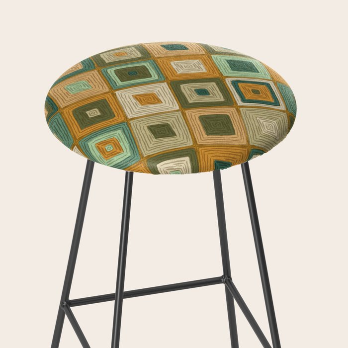 Hand-drawn Quilt #6 Stool Gallery Image 2