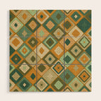 Hand-drawn Quilt #6 Wood Wall Art Gallery Image 1