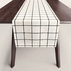 LINEN GRID Table Runner Gallery Image 1