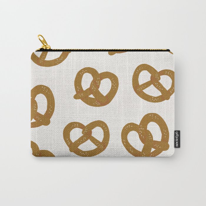 Pretzel Pattern - White Carry All Pouch Gallery Image 1