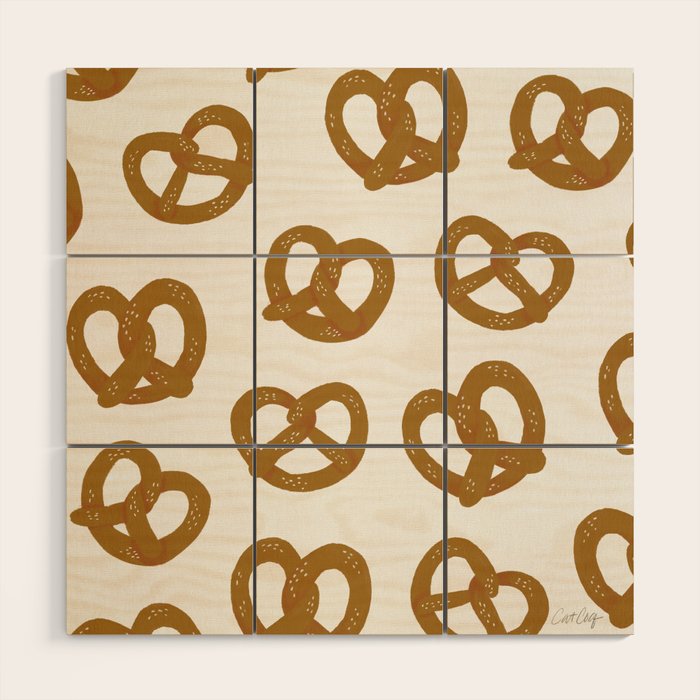 Pretzel Pattern - White Wood Wall Art Gallery Image 1