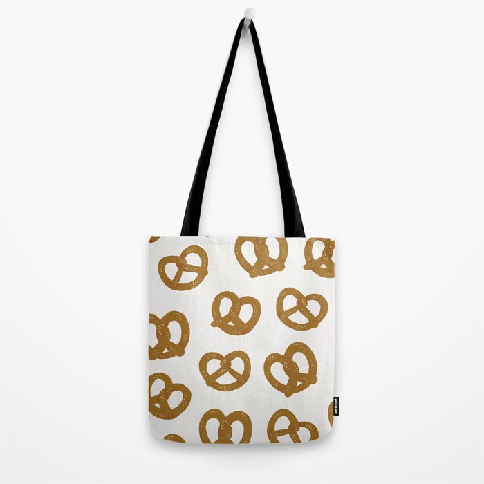 Pretzel Pattern - White Tote Bag Gallery Image 2