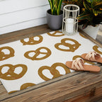 Pretzel Pattern - White Outdoor Rug Gallery Image 2