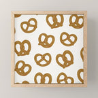 Pretzel Pattern - White Mini Art Print Gallery Image 1