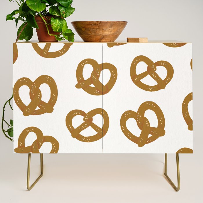 Pretzel Pattern - White Credenza Gallery Image 1