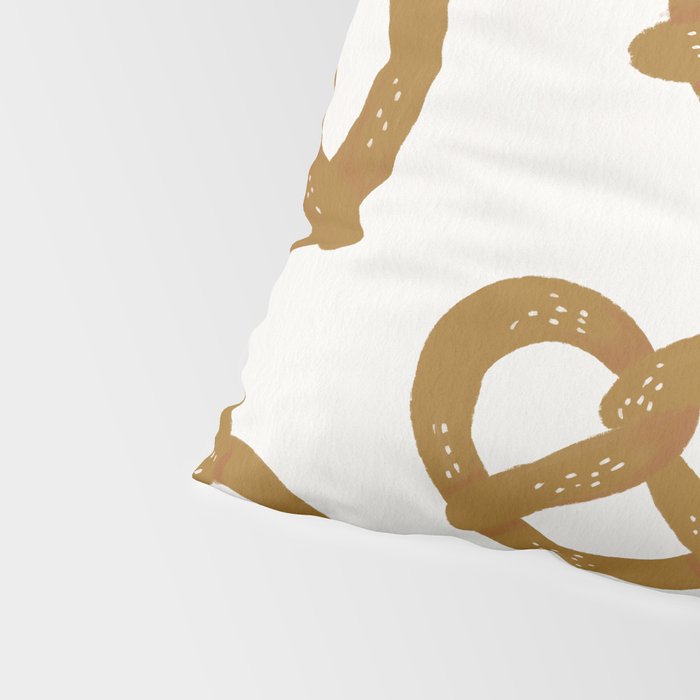 Pretzel Pattern - White Pillow Sham Gallery Image 4