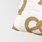 Pretzel Pattern - White Pillow Sham Gallery Image 4