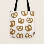Pretzel Pattern - White Tote Bag Gallery Image 1