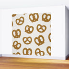 Pretzel Pattern - White Wall Mural Gallery Image 2