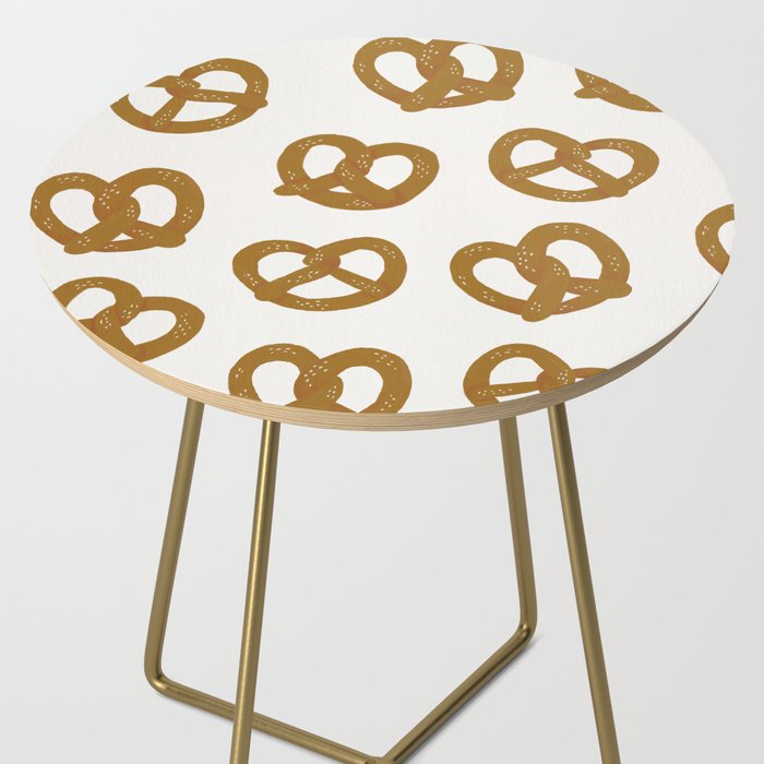 Pretzel Pattern - White Side Table Gallery Image 2