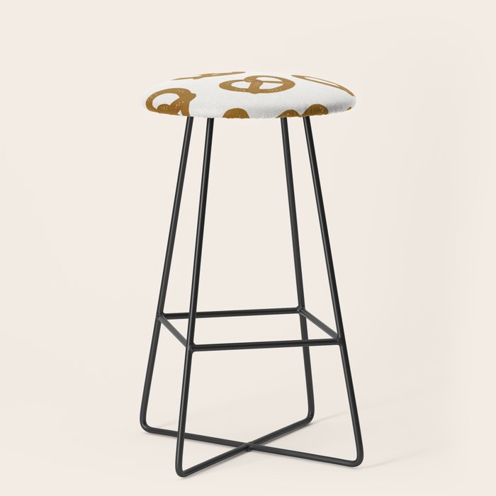 Pretzel Pattern - White Stool Gallery Image 1