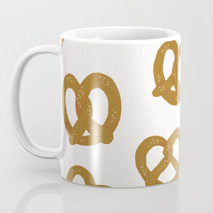 Pretzel Pattern - White Coffee Mug Gallery Image 3