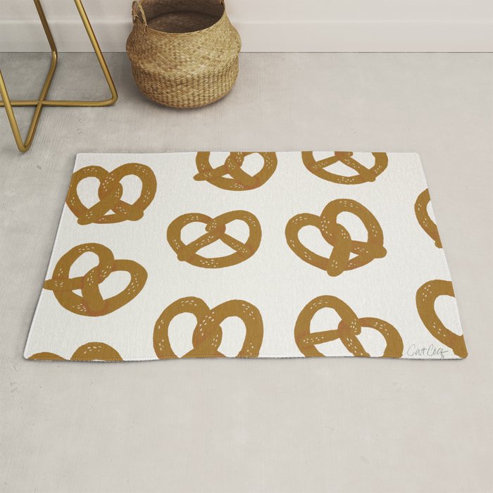 Pretzel Pattern - White Rug Gallery Image 1