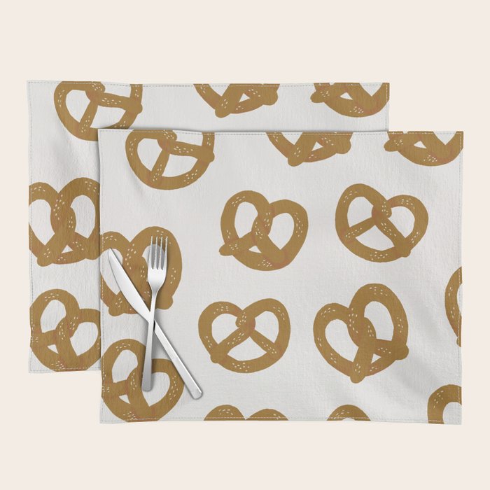 Pretzel Pattern - White Placemat Gallery Image 1
