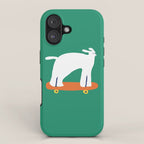 Poodle dog on skateboard iPhone Case Gallery Image 1