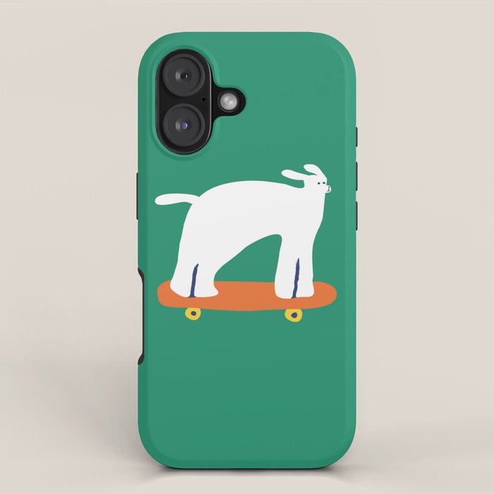 Poodle dog on skateboard iPhone Case Gallery Image 1