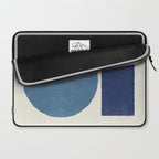 Geometric Balance - Blue Navy Laptop Sleeve Gallery Image 2