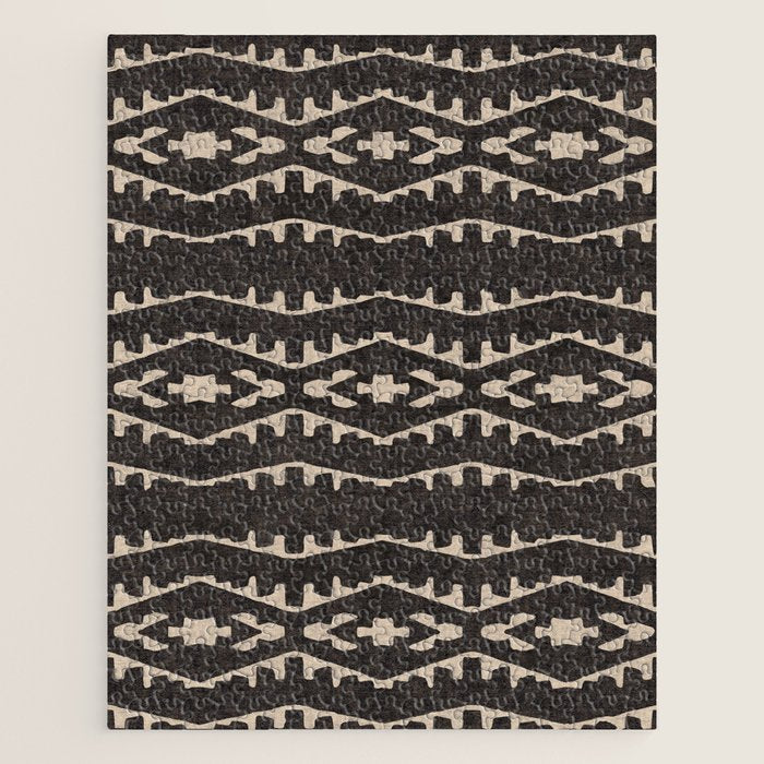 Country Western Pattern in Black Jigsaw Puzzle Gallery Image 1