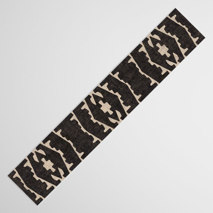 Country Western Pattern in Black Table Runner Gallery Image 3