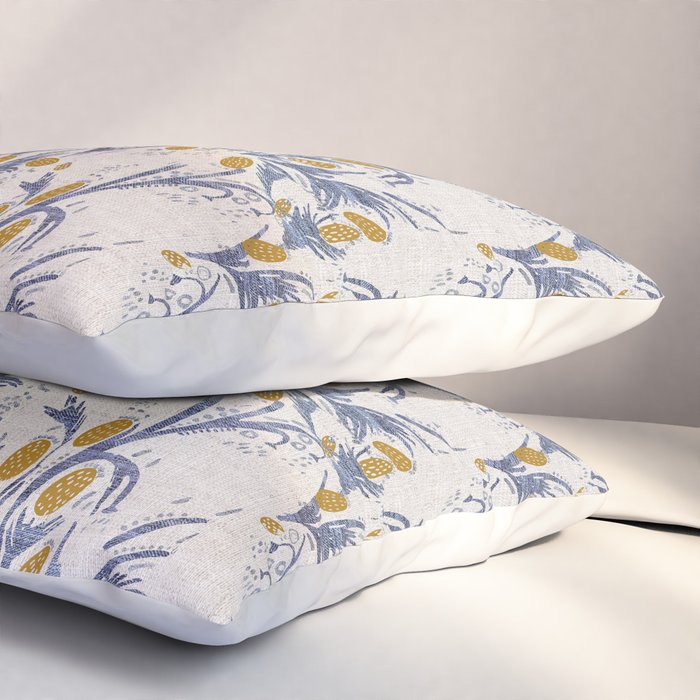 FRENCH LINEN THISTLE Pillow Sham Gallery Image 3