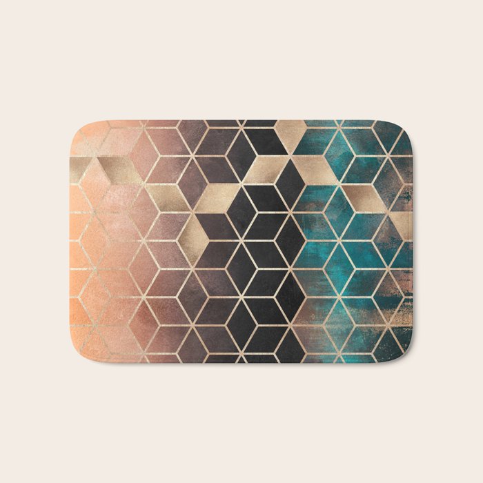 Ombre Dream Cubes Bath Mat Gallery Image 1
