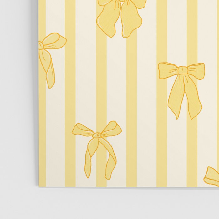 Charming Yellow Ribbon and Stripes  Poster Gallery Image 3