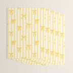 Charming Yellow Ribbon and Stripes  Wrapping Paper Gallery Image 3